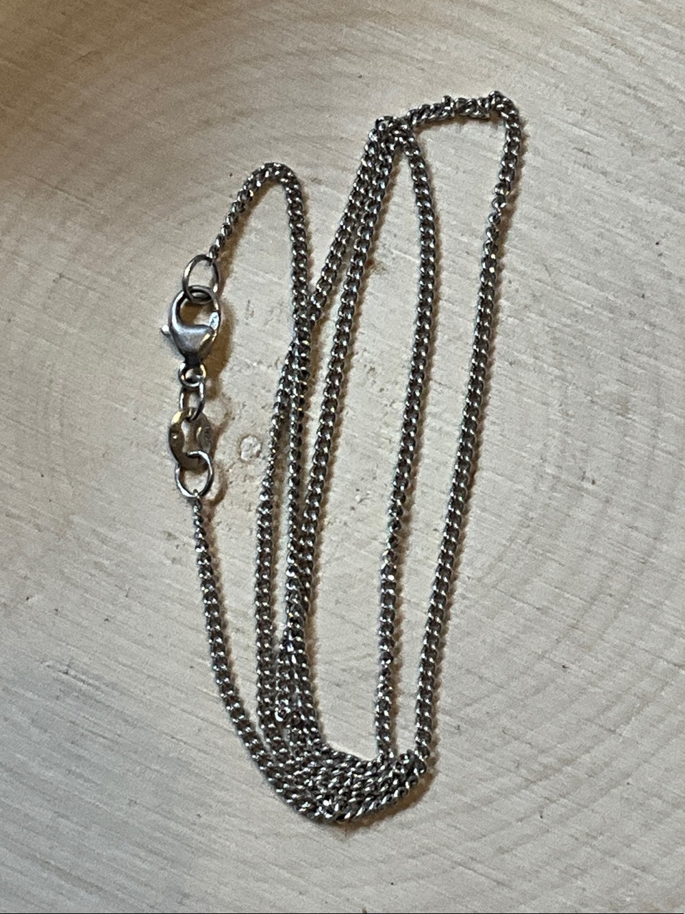 James Avery Silver Curb Chain Necklace